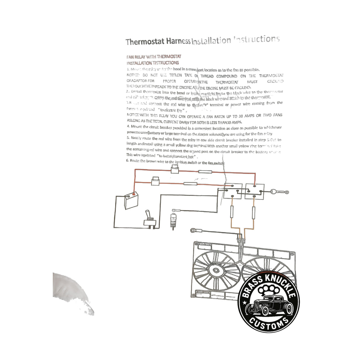 Thermo Fan Thermostat Harness