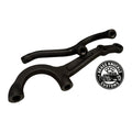 Dropped axle steering arms