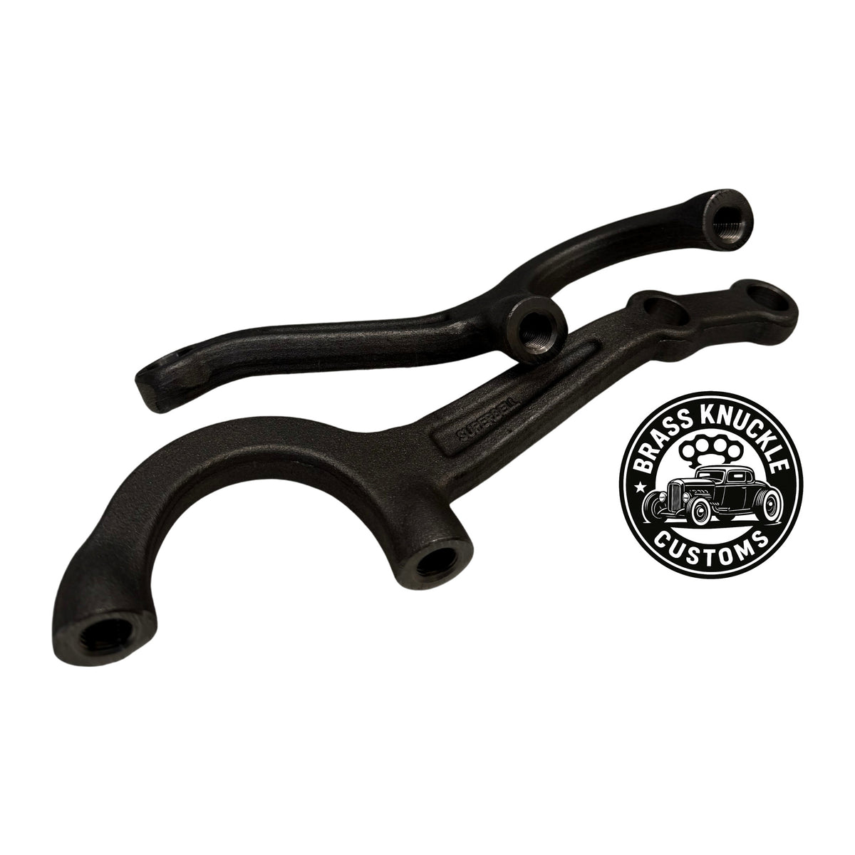 Dropped axel steering arms